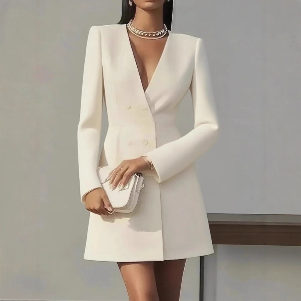V-neck Suit-style Dress
