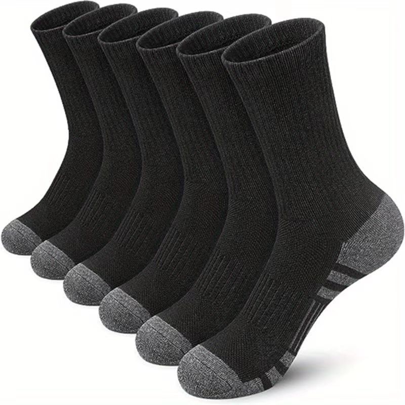 Color Matching Athletic Socks Plus Size Basketball Mid Tube Cotton Breathable