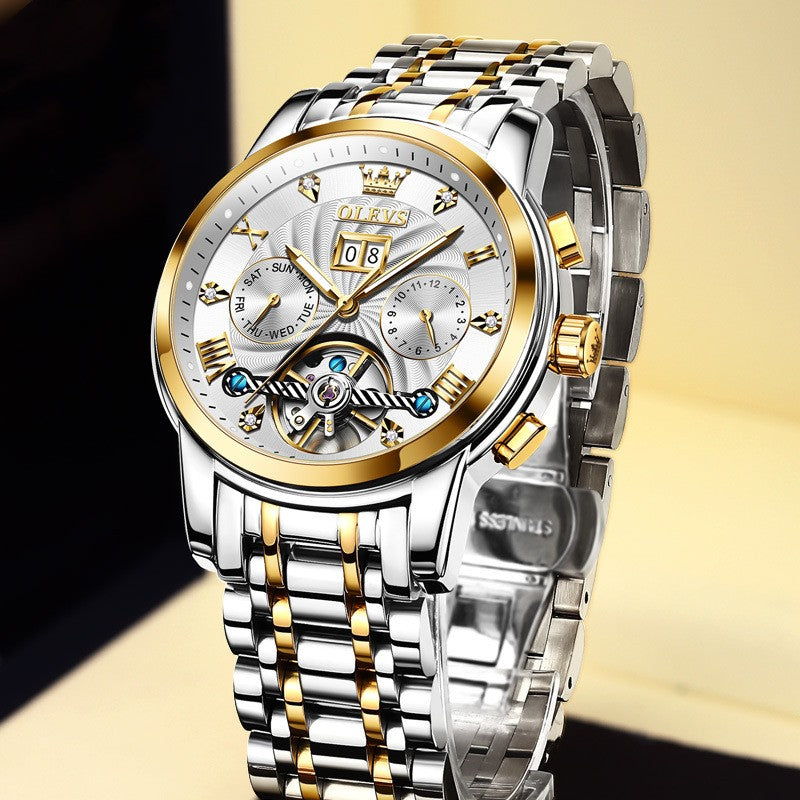 Automatic Mechanical Watch Business Multifunction Men