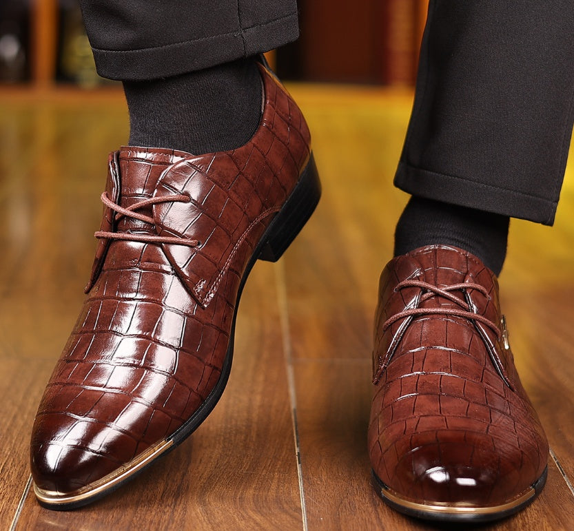 Men plus size  business Leather Shoes