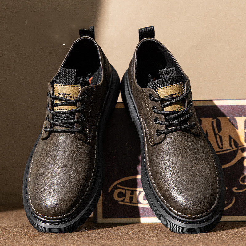 Men's  Casual Leather Shoes Martin Boots