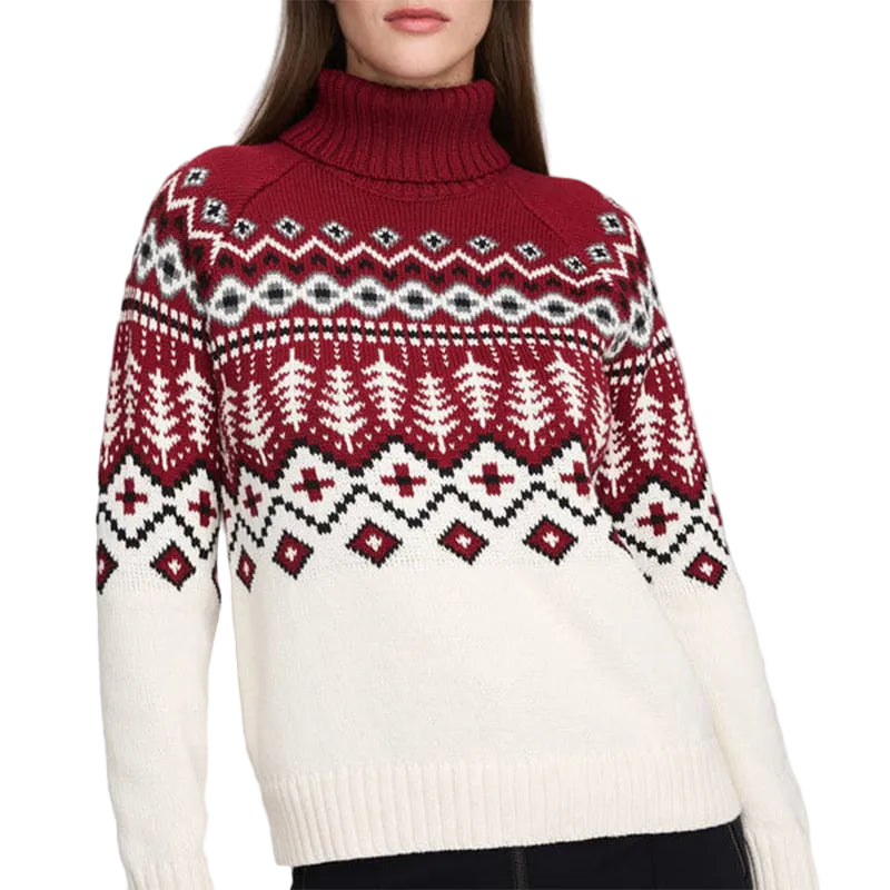 Women's Jacquard Turtleneck  Sweater
