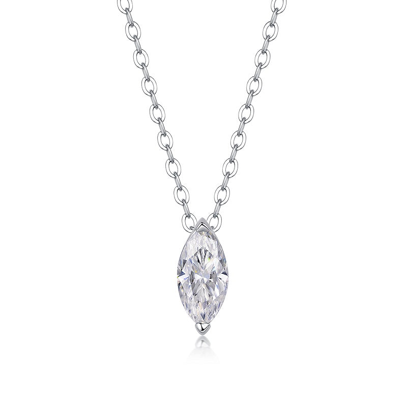 Morning Light Eye - A Fashionable And Trendy Necklace Pendant Set With Top-quality Moissanite S925 And Silver Plated With Gold Can Be Tested With A Diamond Pen