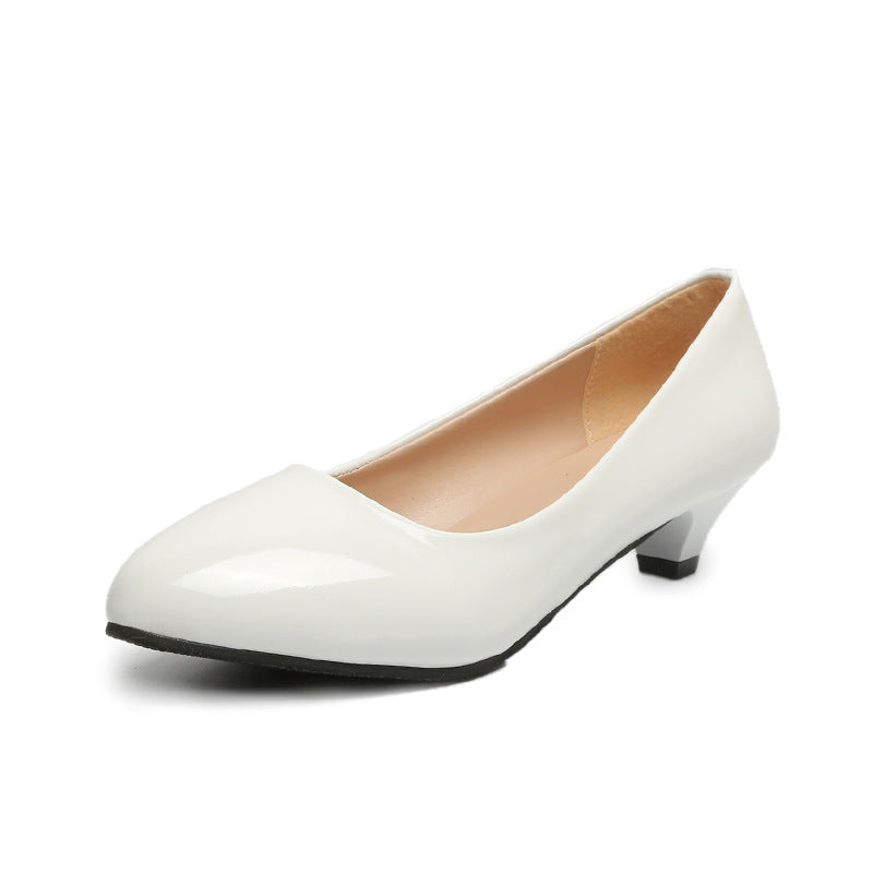 Chunky Heel 3cm High Heels Women's Low Heel