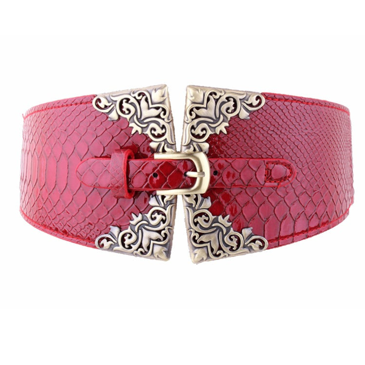 European and American wild elastic wide belt