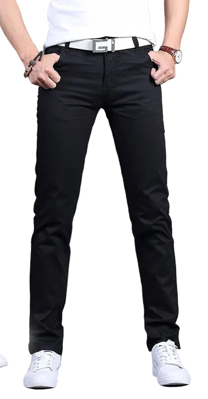 Men's Mid-Rise Straight Casual Pants