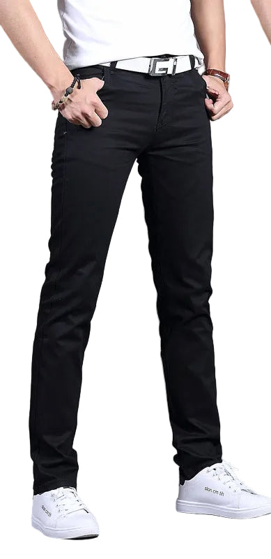 Men's Mid-Rise Straight Casual Pants