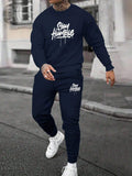 Round Neck Sweater Casual Sports Suit