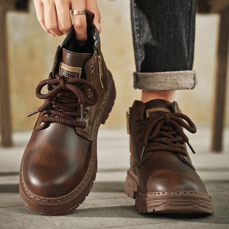 Leather Waterproof British Martin Boots