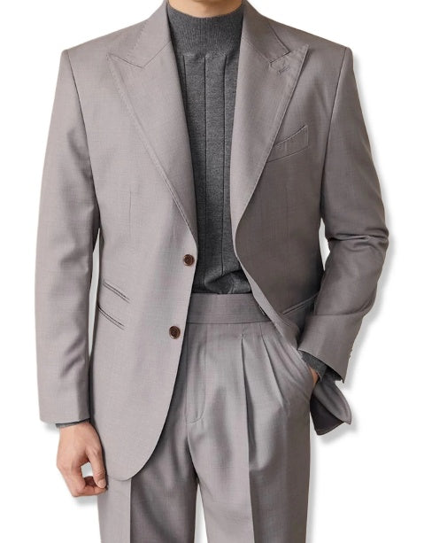 Casual Peaked Lapel Blazer