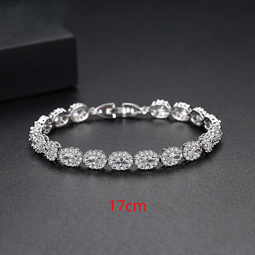 Women's Geometric Micro Inlaid Zircon Bracelet