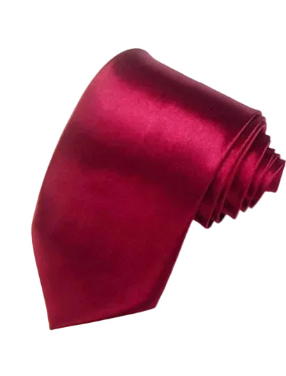 8cm Black Hand-tied Plain Suit Tie