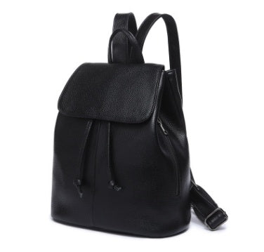 Backpack female Korean version of the new wave ladies casual wild first layer leather bag soft leather simple travel backpack female