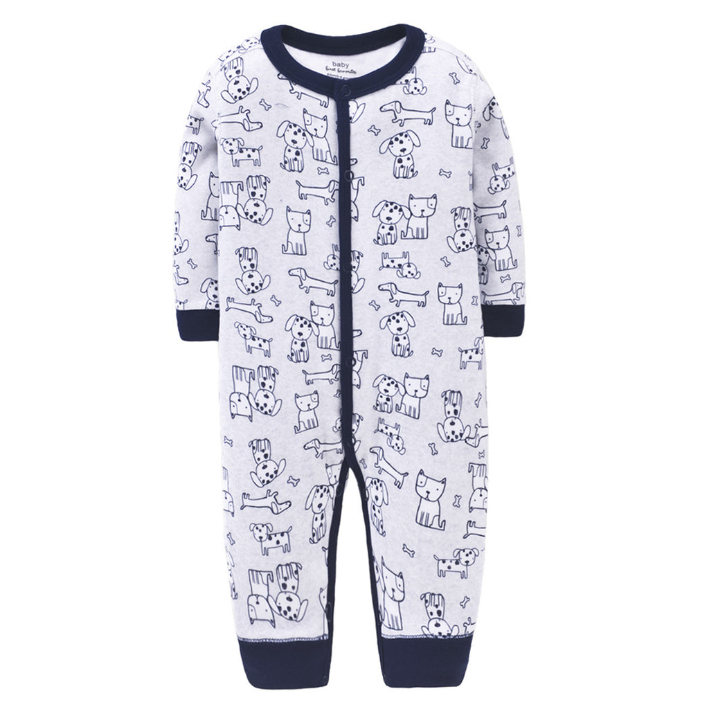 Pure cotton flat foot one-piece baby romper