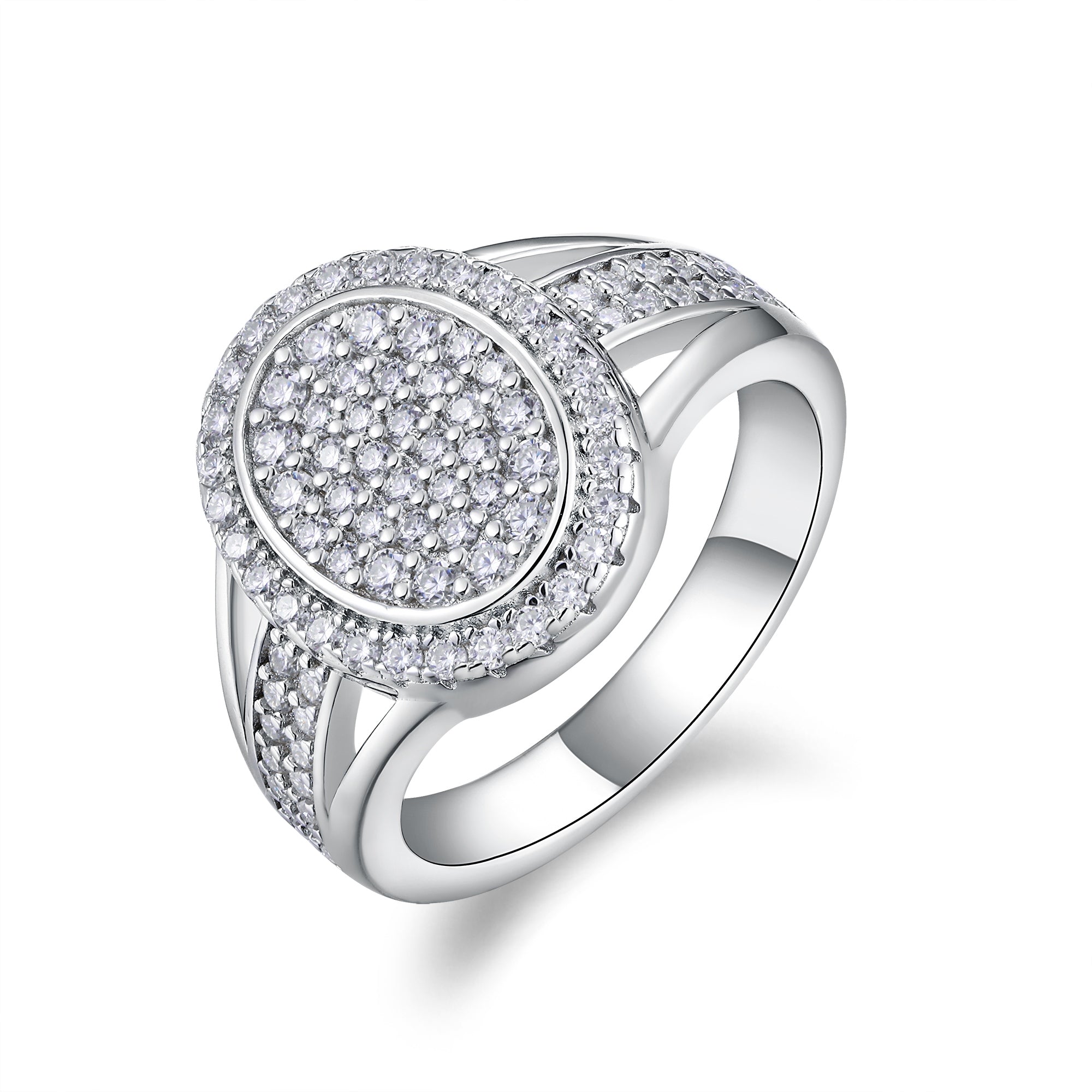 Starlight Moissanite Men’s Ring – S925 Platinum Plated | Diamond Sadaf