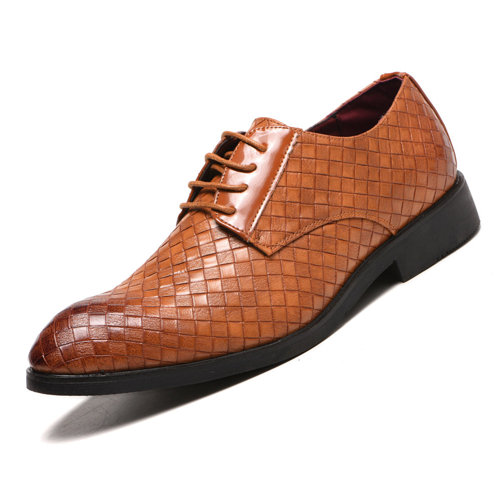 Men's Commercial Rubber Leather Shoes