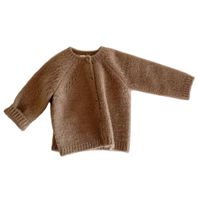 Wool knitted cardigan