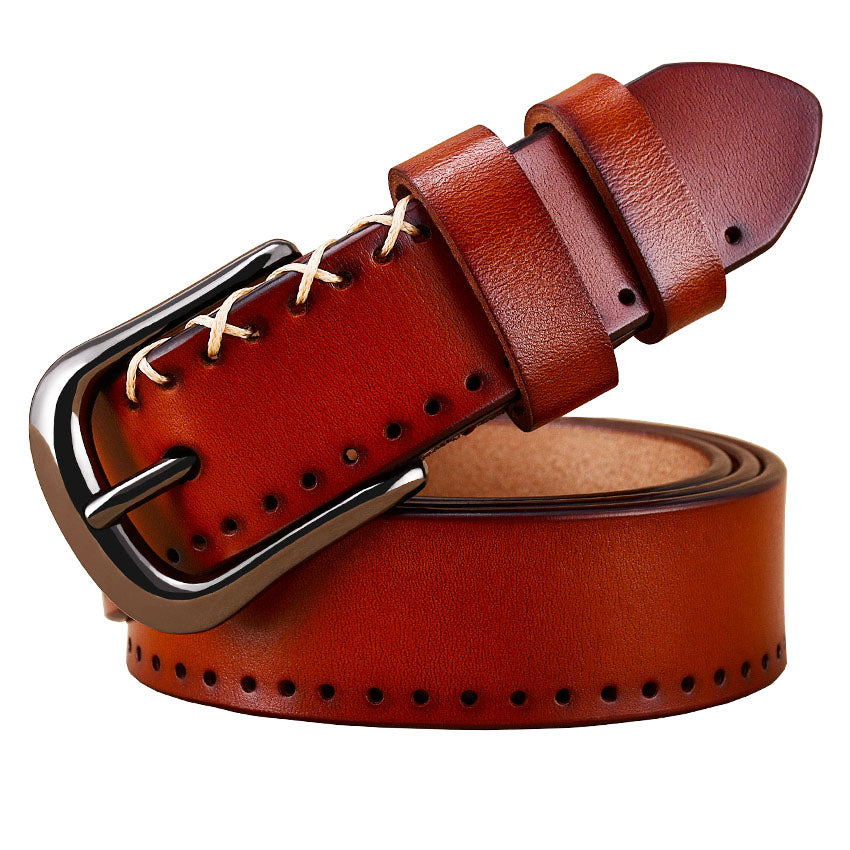 leather buckle belt