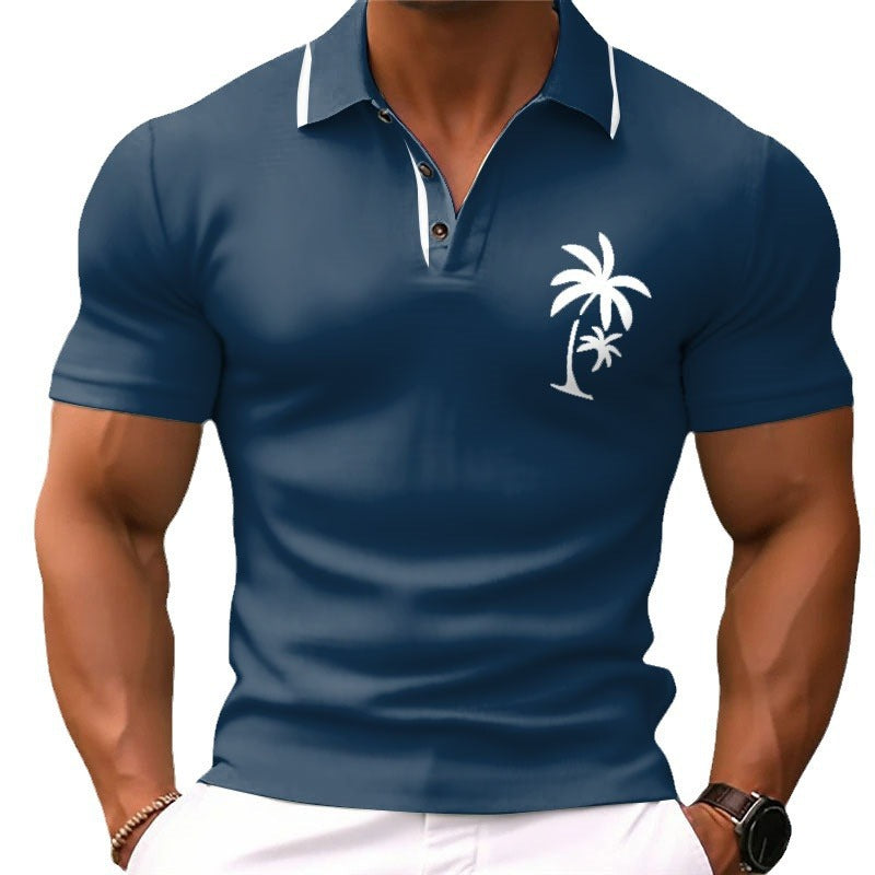 3D Printed Short Sleeve Simple Fashion Loose