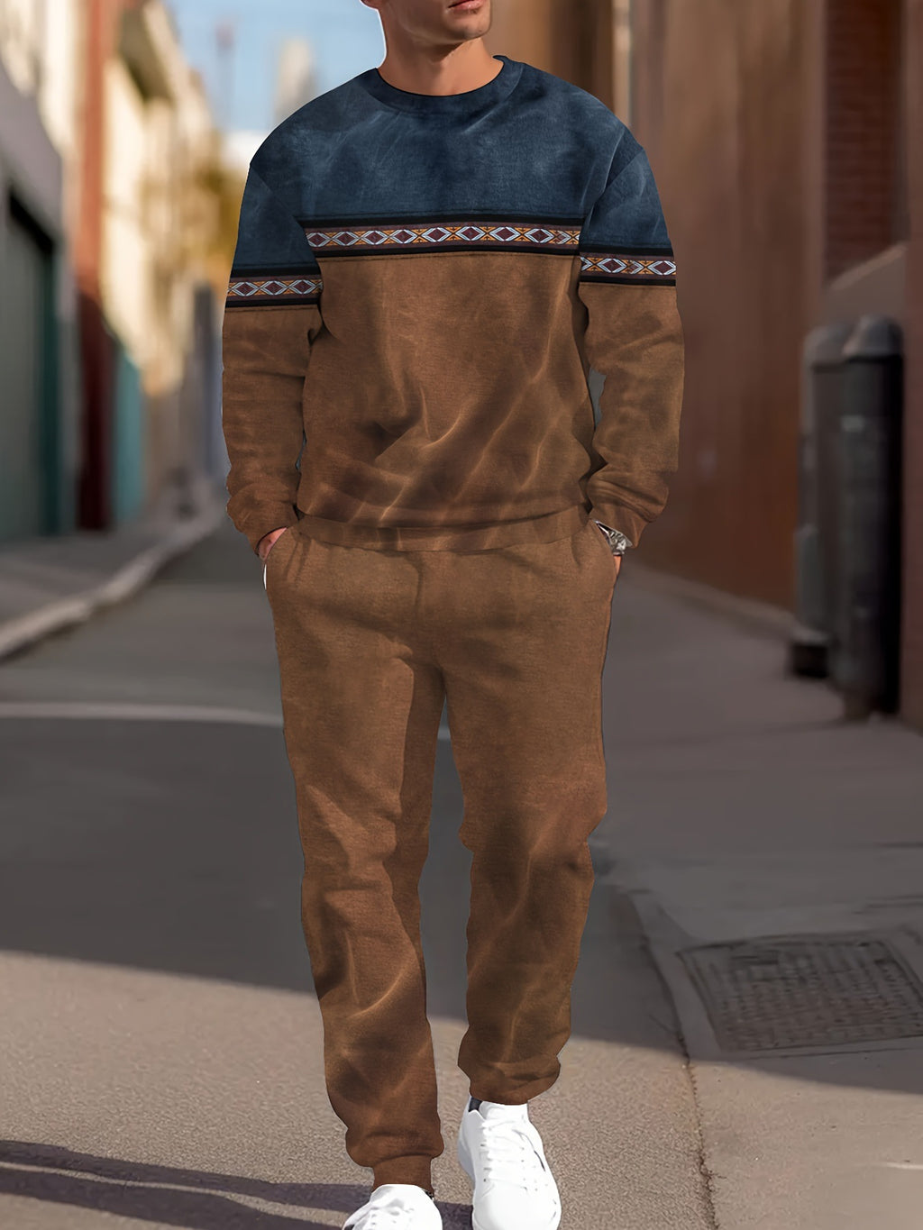 Printing Sports Leisure Men's Suit