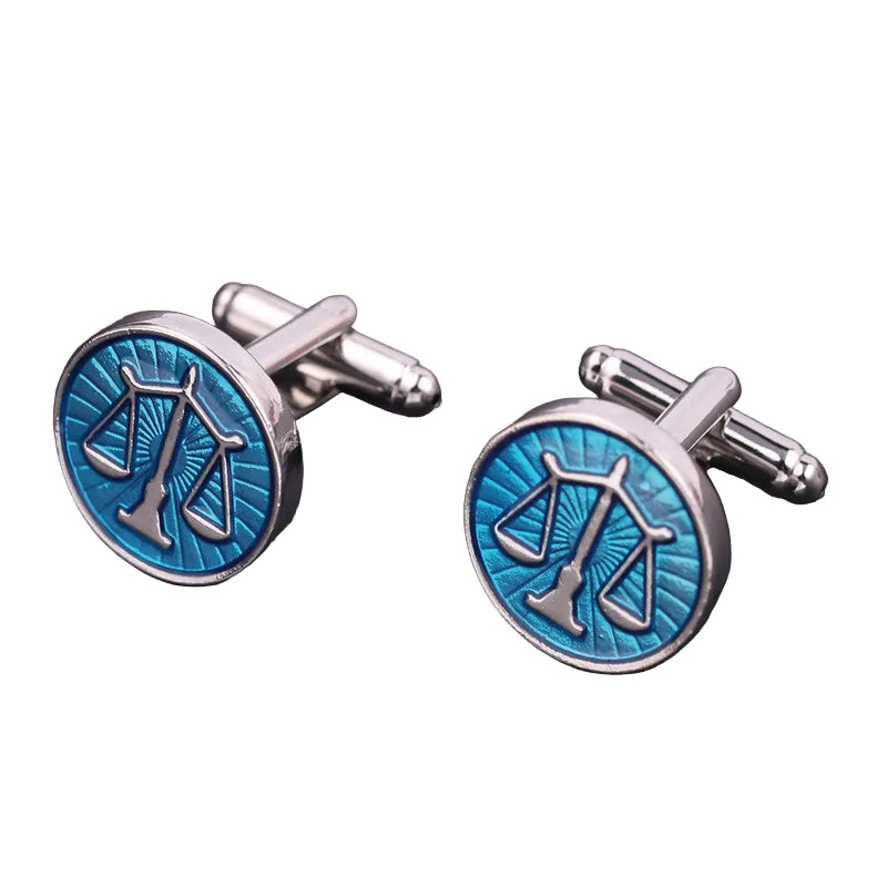 Exquisite Balance Scale Cufflinks Men's French Shirt