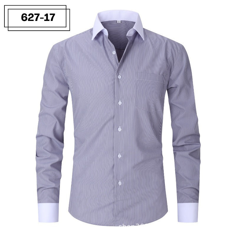 Mens Striped Shirt Summer Fashionable Plus Size