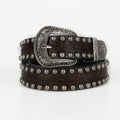 Vintage Threading Rivet Embossed Pin Buckle Belt