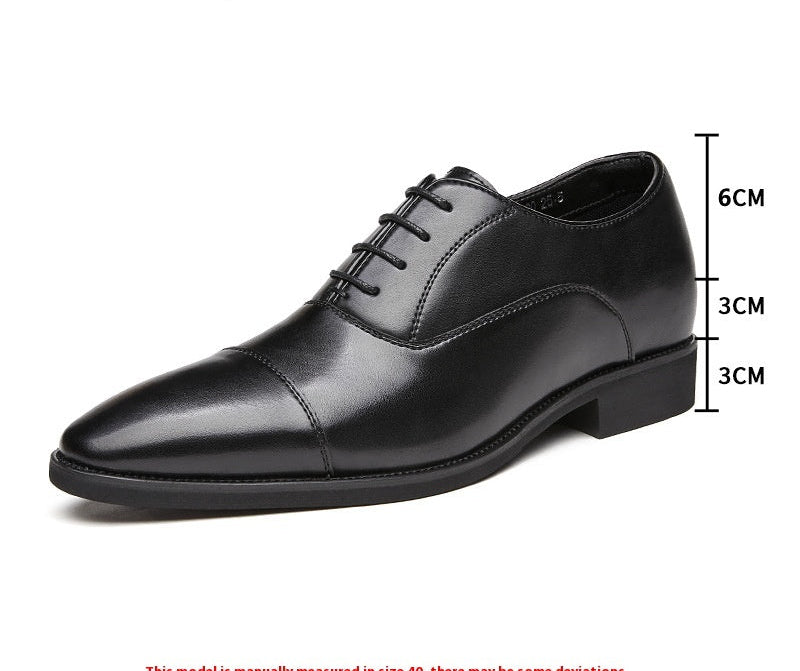 New Height Increasing Insole Business Formal Wear Soft Bottom Oxford Shoes