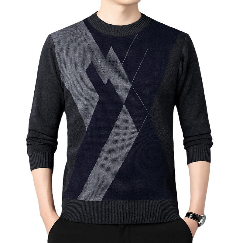 Men's Loose Round Neck Warm Sweater