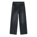 Waist Loose Straight Jeans