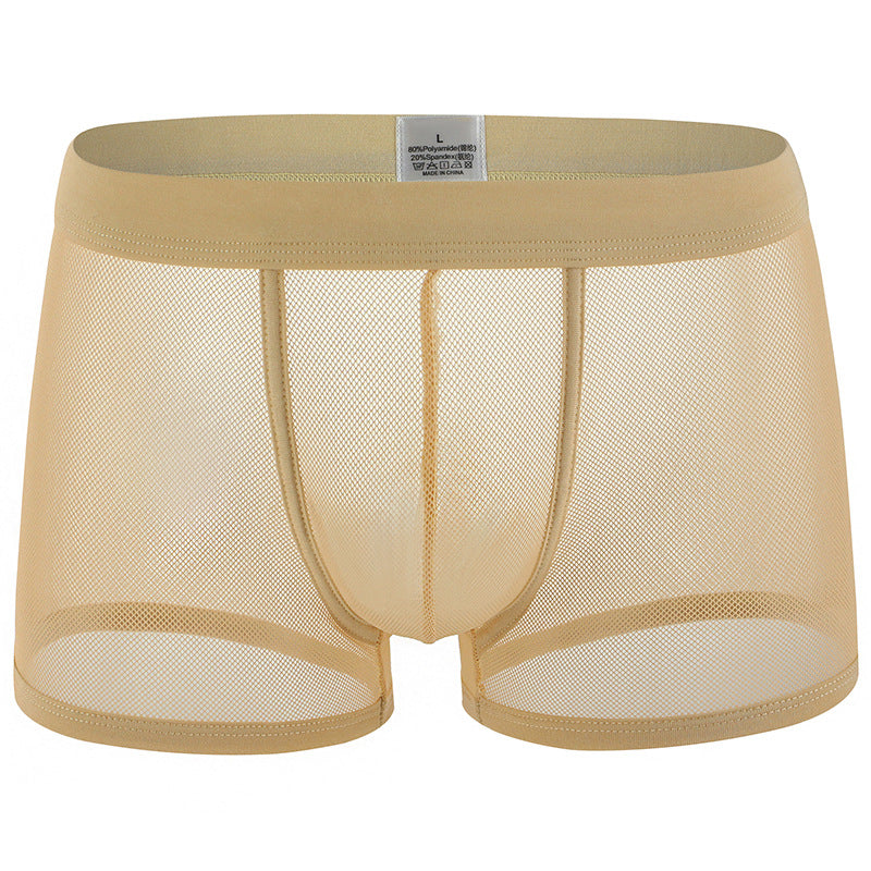Men's Underwear Low Waist Transparent Boxers