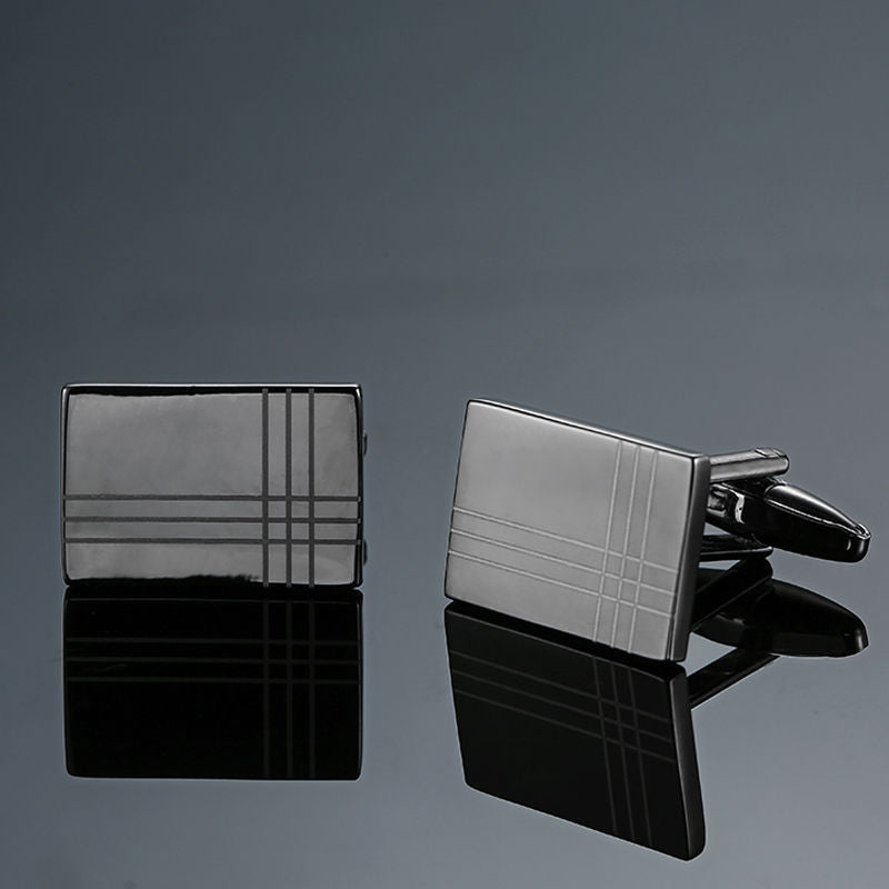 Men Metal Copper Cufflinks- Diamond Sadaf