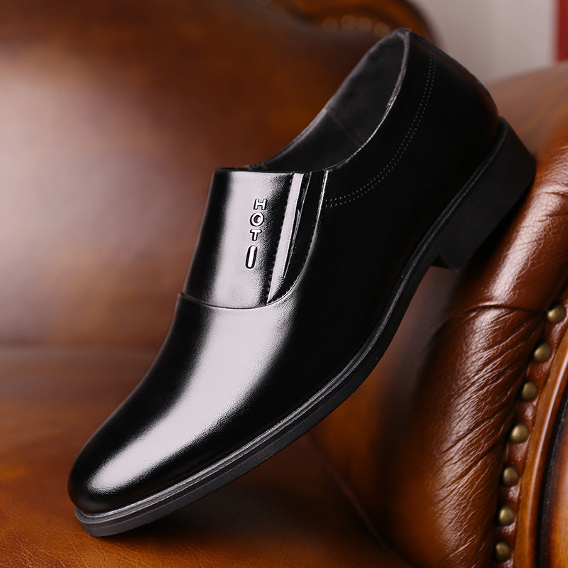Invisible Increase Men's Shoes 6cm Pointed Toe Business Suits Men's Leather Shoes