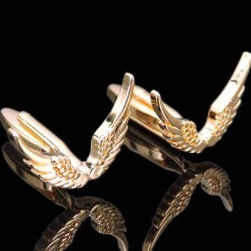Wings Of Freedom Gold Copper Cufflinks