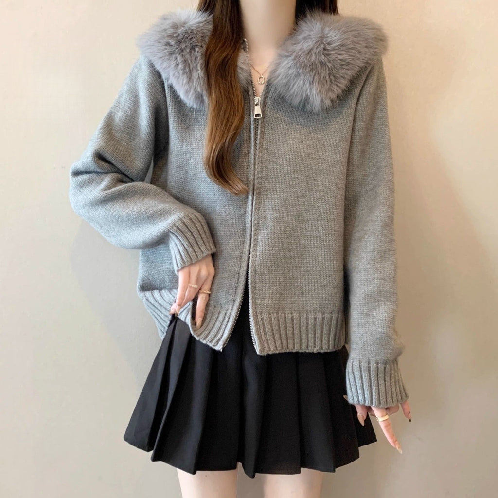 Loose-fitting Chic Knit Cardigan Top