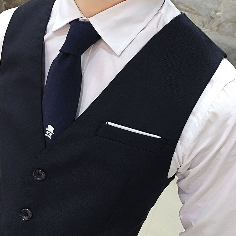 Mens Slim-Fit SpringAutumn Suit Vest
