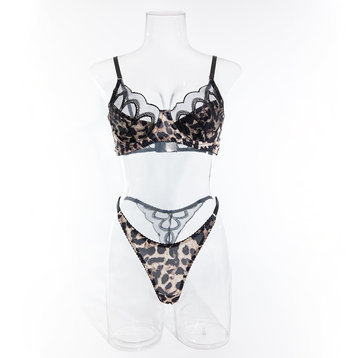 Lace Leopard Bra Comfort Pure Desire Suit