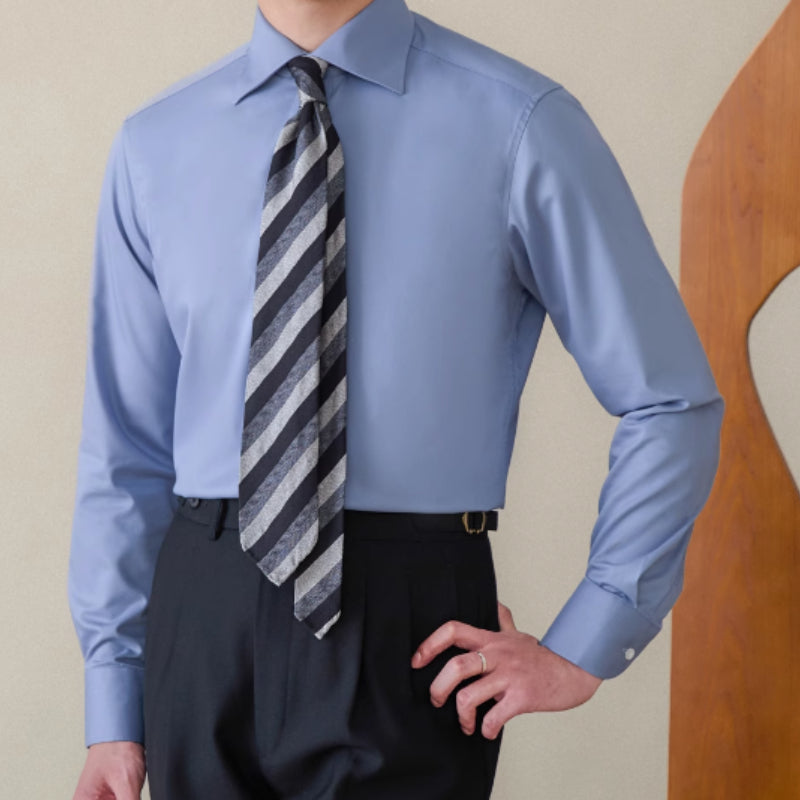 Italian Windsor Collar Shirt Iron-Free