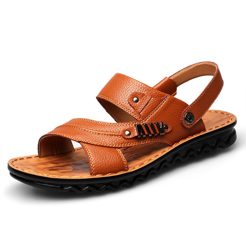 First Layer Cowhide Sandals Summer Genuine Leather