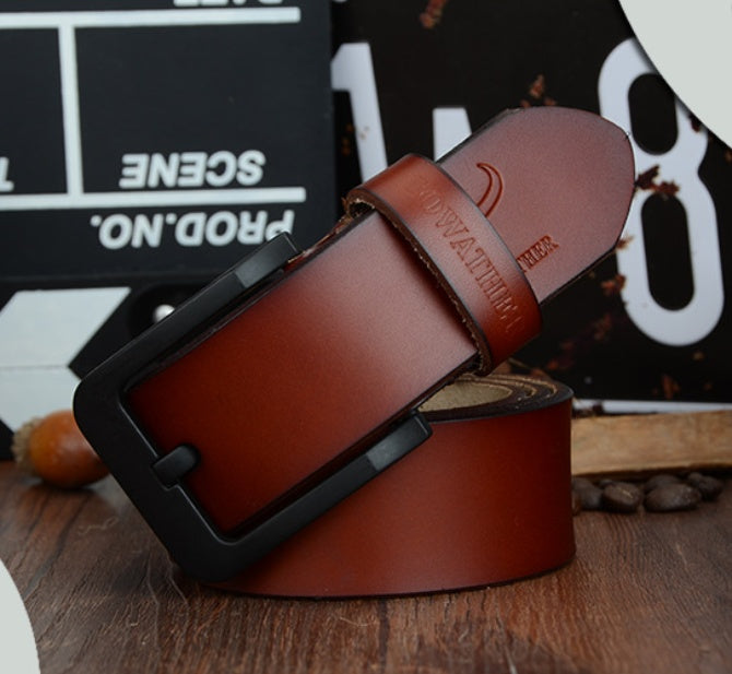 Male pin buckle belt