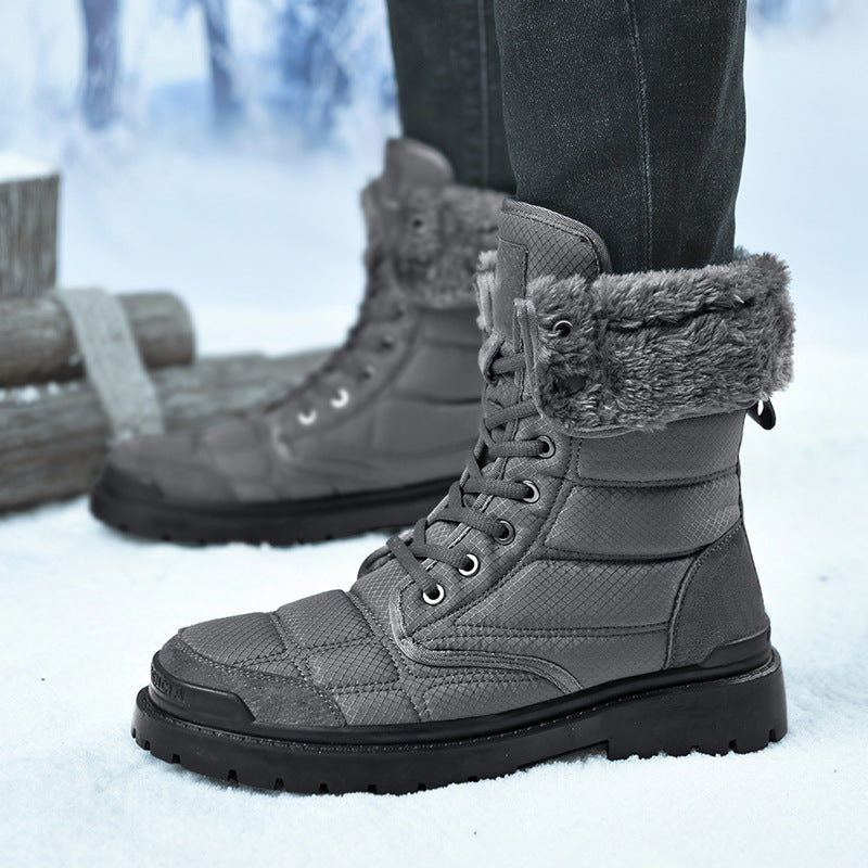 Cotton High Top Boots