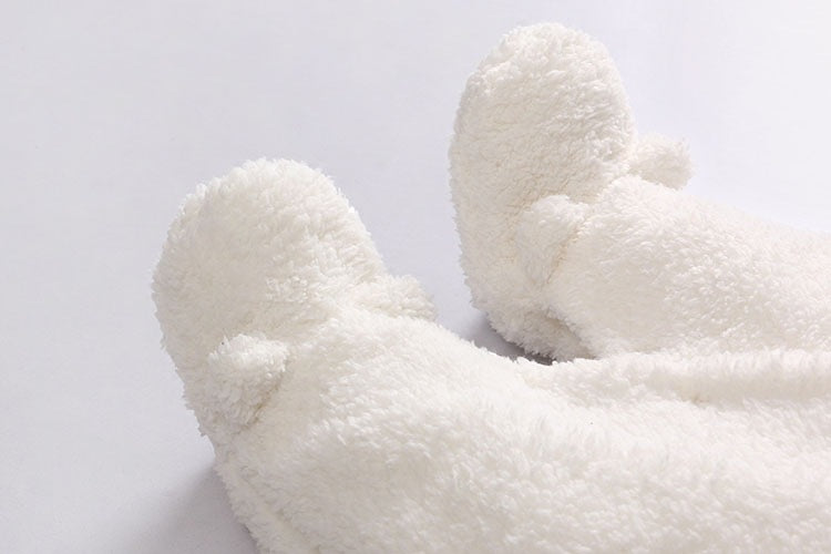 lamb winter cotton newborn baby skin thickening climb Siamese clothes cotton