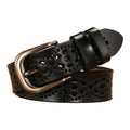 hollow leather belt