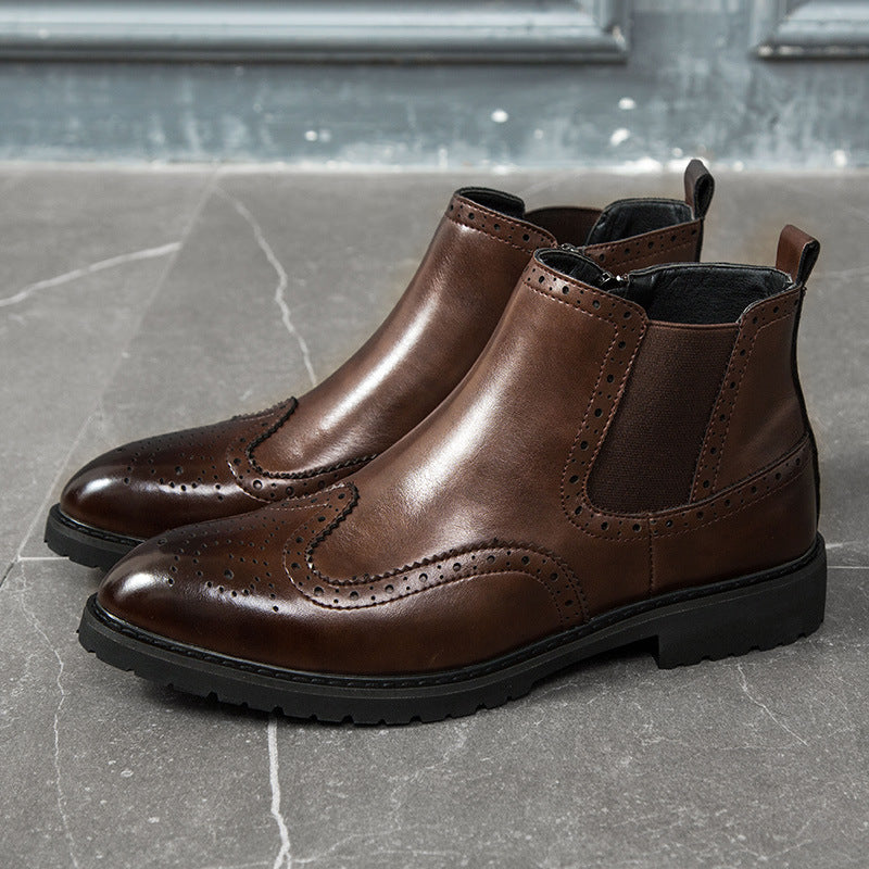 Men's ankle leather Boots