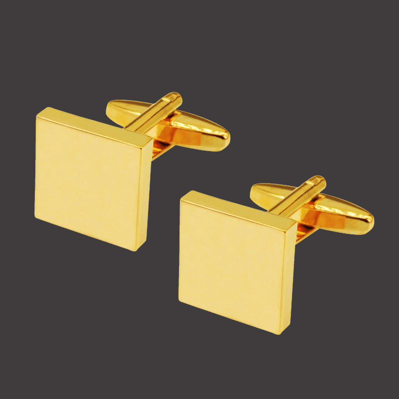 Men Metal Copper Cufflinks- Diamond Sadaf