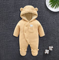 lamb winter cotton newborn baby skin thickening climb Siamese clothes cotton