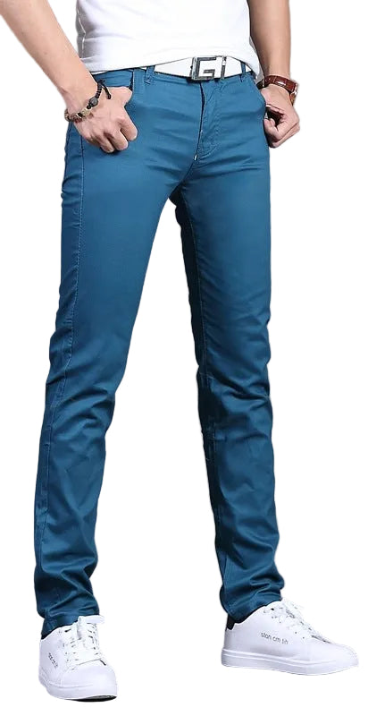 Men's Mid-Rise Straight Casual Pants