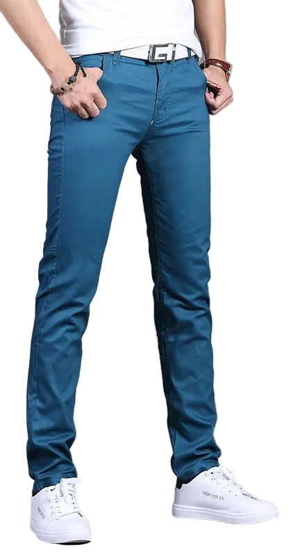Men's Mid-Rise Straight Casual Pants