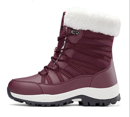 Winter Fleece-lined Thicker Non-slip Cotton-padded  Boots