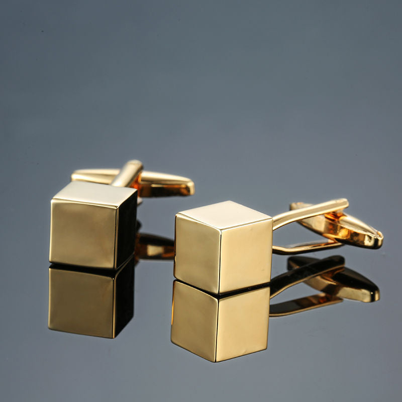 Men Metal Copper Cufflinks- Diamond Sadaf